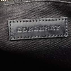 Burberry Brown/Black London Check Coated Canvas And Leather The Barrow Briefcase