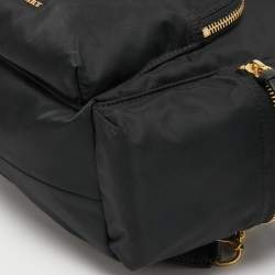 Burberry Black Nylon Rucksuck Backpack w/AMB Embroidered