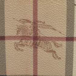 Burberry Beige/Brown Haymarket Check Coated Canvas and Leather Bifold Wallet