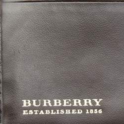 Burberry Beige/Brown Haymarket Check Coated Canvas and Leather Bifold Wallet