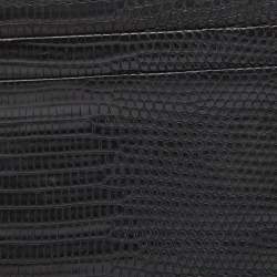 Pre Owned Burberry Black Lizard Card Holder
