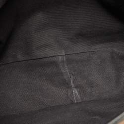 Burberry Black/Beige Haymarket Fabric and Leather Messenger Bag