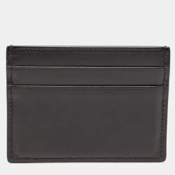 Burberry Black TB Logo Leather Card Holder