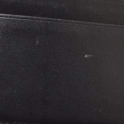 Burberry Black TB Logo Leather Card Holder
