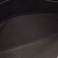 Pre Owned Burberry Black Leather Wristlet Zip Pouch