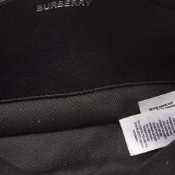 Burberry Black Check Coated Canvas Belt Bag
