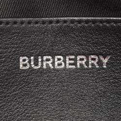 Burberry Black Check Coated Canvas Belt Bag
