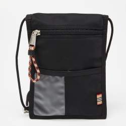 Burberry Black Nylon Logo Pouch