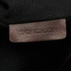 Burberry Brown/Beige Beige House Check Canvas and Leather Messenger Bag