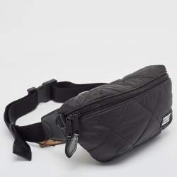 Burberry Black Quilted Nylon Sonny Belt Bag