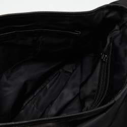 Burberry Grey/Black Smoke Check Nylon and Leather Messenger Bag