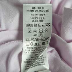 Pre Owned Burberry Light Purple Cotton Jersey T-Shirt S
