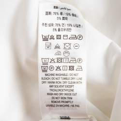 Burberry White Technical Cotton Button Front Shirt M
