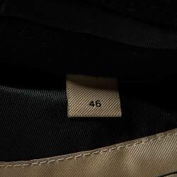 Pre Owned Burberry Navy Blue Wool and Cashmere Double Breasted Coat S