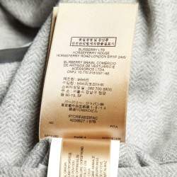 Burberry Grey Herringbone Cotton Suit M