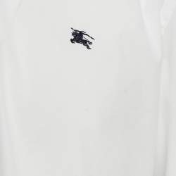 Burberry White Poplin Button Front Shirt XXL
