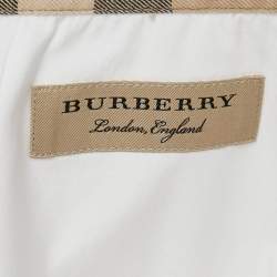 Burberry White Poplin Button Front Shirt XXL