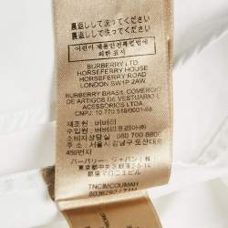 Burberry White Poplin Button Front Shirt XXL