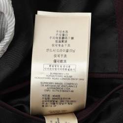Burberry Burgundy Wool Blend Suit M