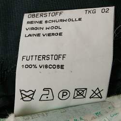 Pre Owned Burberry Vintage Khaki Green Plaid Wool Single Breasted Blazer 5XL