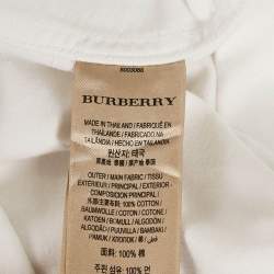 Burberry White Cotton Button Down Shirt L