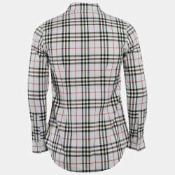 Burberry Blue Vintage Check Cotton Button-Down Shirt S