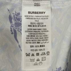 Burberry Blue EKD TB Monogram Shirt Pyjama Shirt S