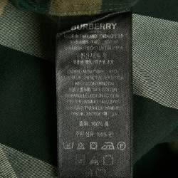 Burberry Green Nova Check Cotton Button Front Shirt XXXL