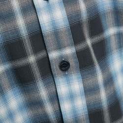 Burberry Blue Check Cotton Button-Down Shirt XXXL