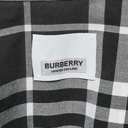 Pre Owned Burberry Black Check Cotton Long Sleeve Shirt XXXL