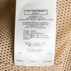 Pre Owned Burberry Beige Vintage Check Tawney Mesh Shorts L