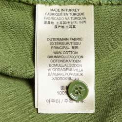 Pre Owned Burberry Brit Green Cotton Pique Polo T-Shirt M