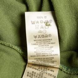 Pre Owned Burberry Brit Green Cotton Pique Polo T-Shirt M