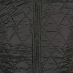 Pre Owned Burberry Black Synthetic Diamond Quilted Vest S