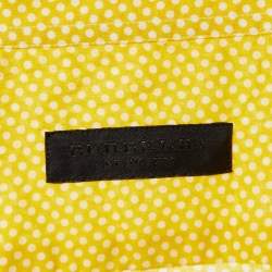 Burberry Prorsum Yellow Dot Printed Cotton Button Front Shirt L
