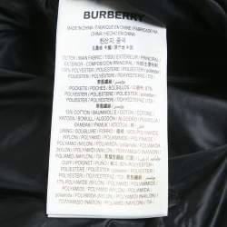 Burberry Beige Tartan Synthetic Kilham Down Jacket XS