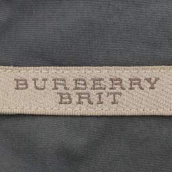 Burberry Grey Cotton Button Front Full Sleeve Shirt XXXL