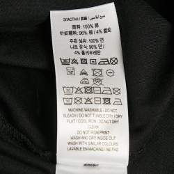 مملوكة مسبقًا Burberry Black Logo Print Jersey T-Shirt L