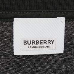 مملوكة مسبقًا Burberry Black Logo Print Jersey T-Shirt L
