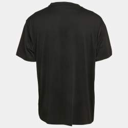 مملوكة مسبقًا Burberry Black Logo Print Jersey T-Shirt L