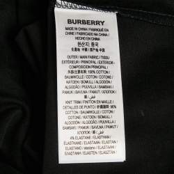Burberry Black TB Embroidered Jersey T-Shirt XL