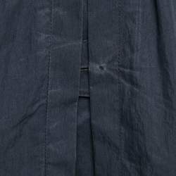 Burberry Black Cotton Double Breasted Jacket M