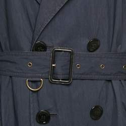 Burberry Black Cotton Double Breasted Jacket M