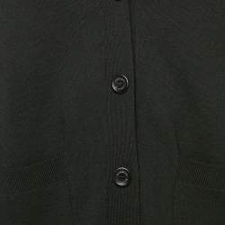 Burberry Black Wool Blend Buttoned Cardigan M
