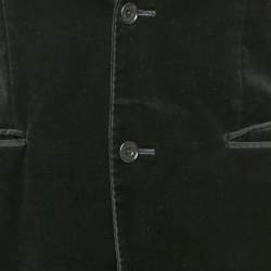 Burberry Black Label Black Velvet Tailored Blazer L