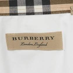 Burberry White Cotton Button Front Shirt L
