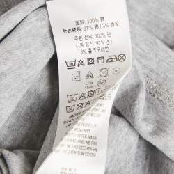 Burberry Grey Logo Print Jersey T-Shirt L