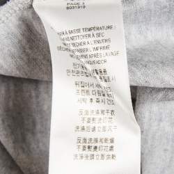 Burberry Grey Logo Print Jersey T-Shirt L