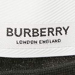 Pre Owned Burberry Black TB Print Jersey Crewneck T-Shirt L