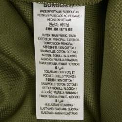 Burberry Green Pique Cotton Polo T-Shirt M